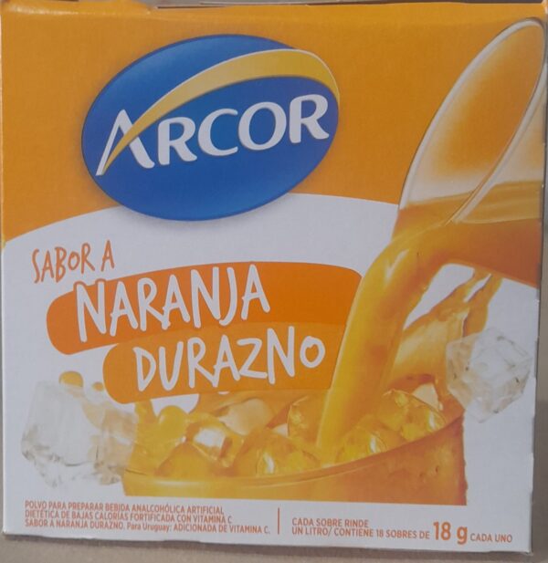 JUGO ARCOR NARANJA DURAZNO x18u