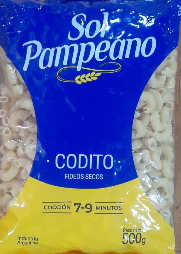FIDEO SOL PAMPEANO CODITO 500gr