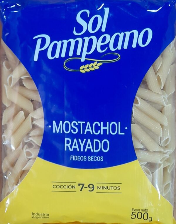FIDEO SOL PAMPEANO MOSTACHOL  RAYADO 500gr