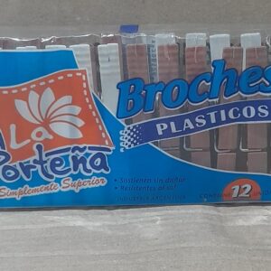 BROCHES PLÁSTICOS (12 UNIDADES)