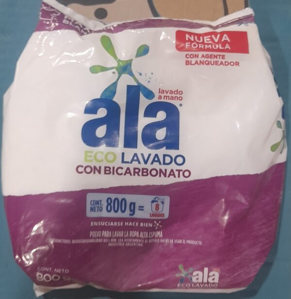 JABON EN POLVO ALA MANO BICARBONATO 800gr