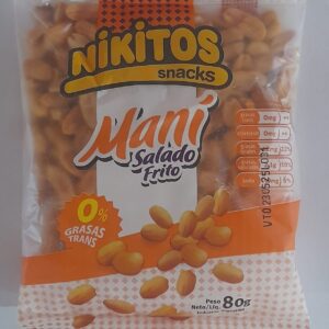 Nikitos Maní Salado x80g