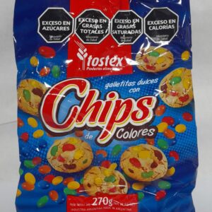 TOSTEX CHIPS COLORES 270gr (10u)